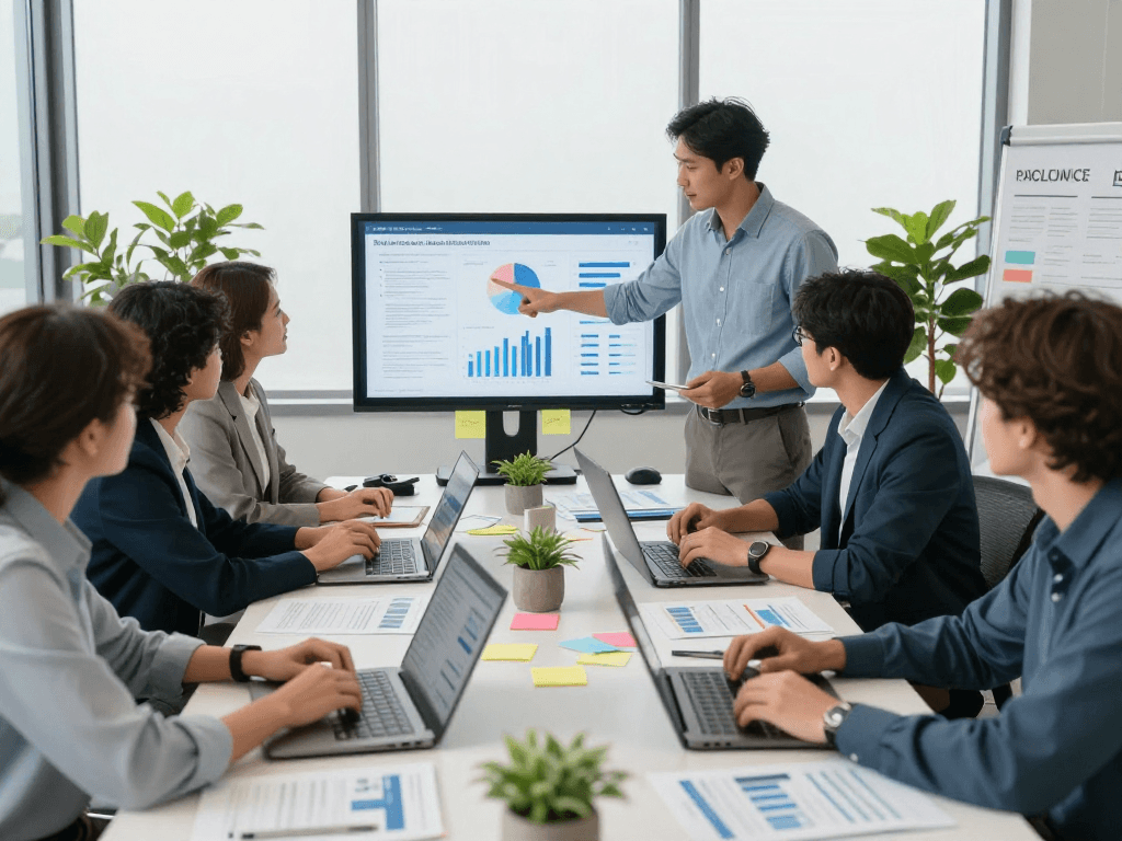 Branchenlösungen – Übersicht at MUNAS Consulting showcasing professional team collaboration on digital accessibility and compliance.