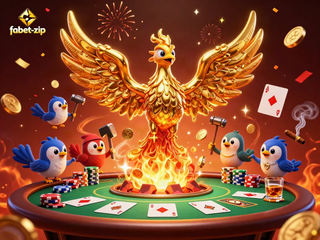 Experience winning strategies with fabet-zip in this vibrant 3D illustration showcasing an exciting casino atmosphere.