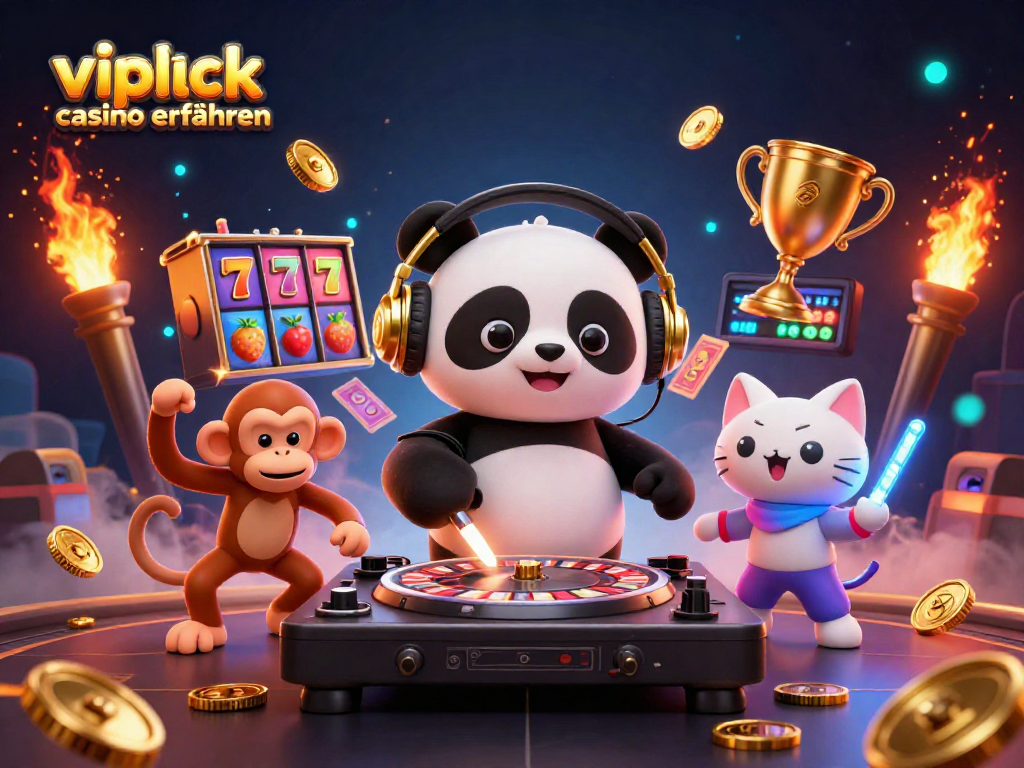 Erleben Sie aufregende VIPLuck Casino Erfahrungen mit einem DJ-Panda und gewinnen Sie an Spielautomaten