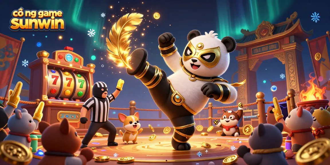 Engage in thrilling gameplay at cổng game sunwin with 3D animated characters and dynamic casino scene.